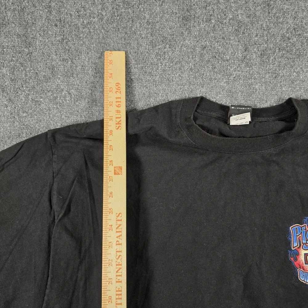 Harley-Davidson Pig Trail Rogers AR Bikes Blues BBQ Skull T-Shirt 4XL